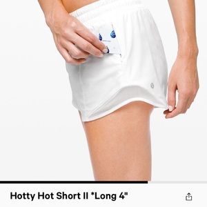 Lululemon white shorts